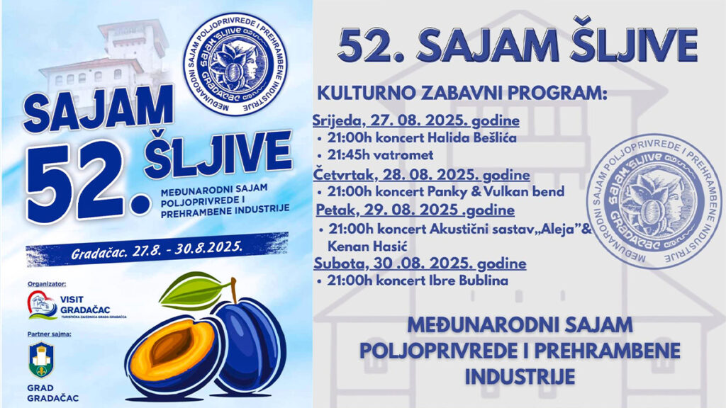 Počele završne pripreme za 52. “Sajam šljive” u Gradačcu