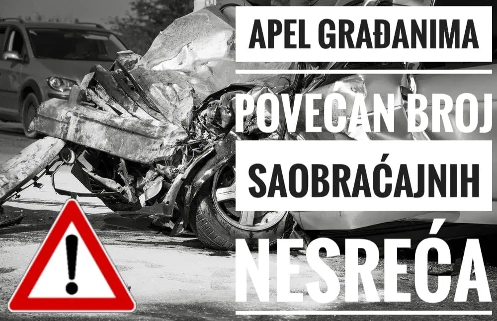 Tužilaštvo TK upozorava: Povećan broj saobraćajnih nesreća, apel građanima na oprez