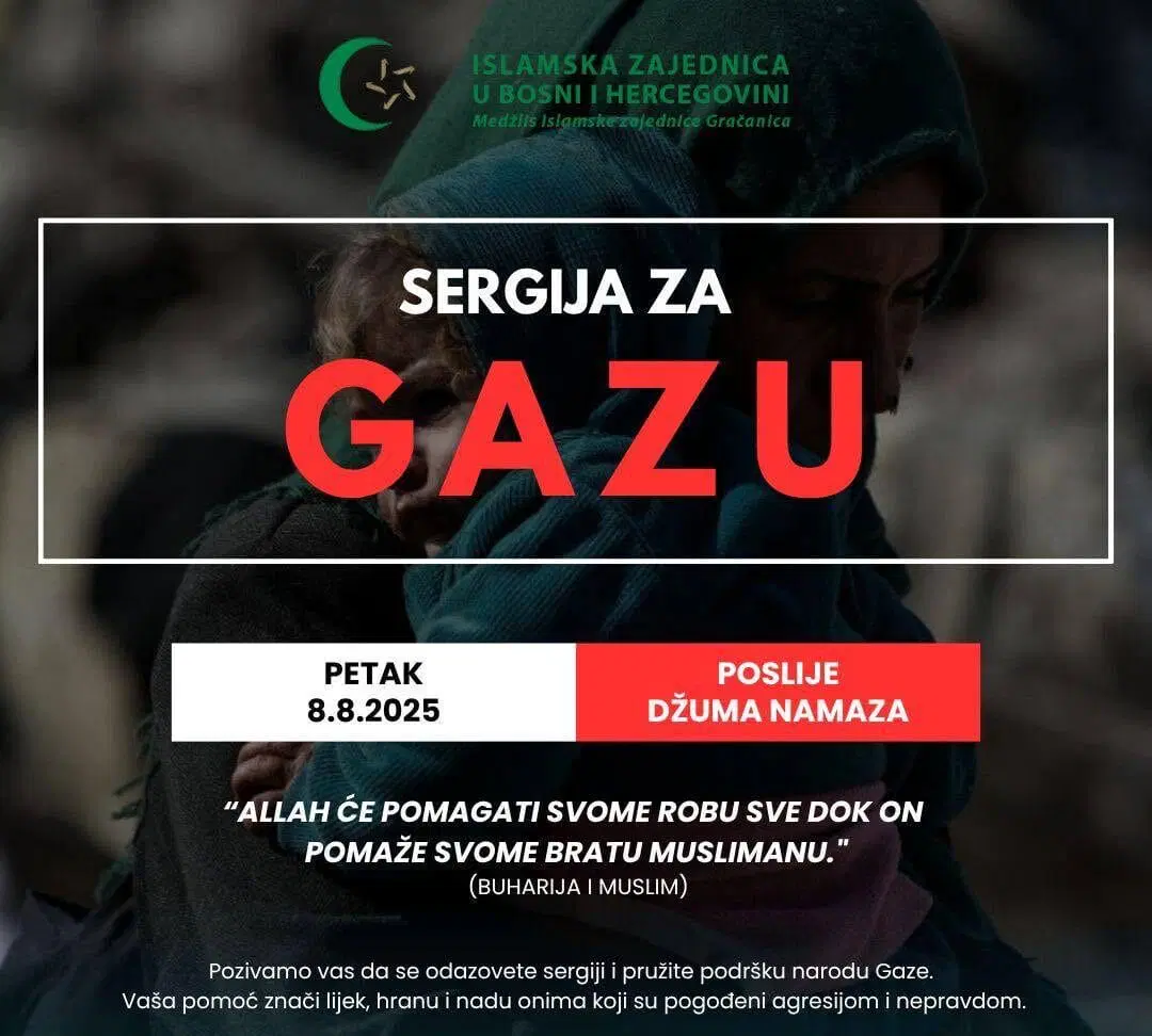Sergija za pomoć narodu Gaze u petak poslije džuma-namaza