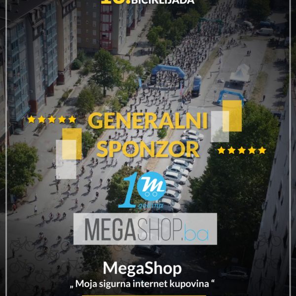 Megashop.ba slavi 10 godina i sponzoriše Tuzlansku Biciklijadu 2025