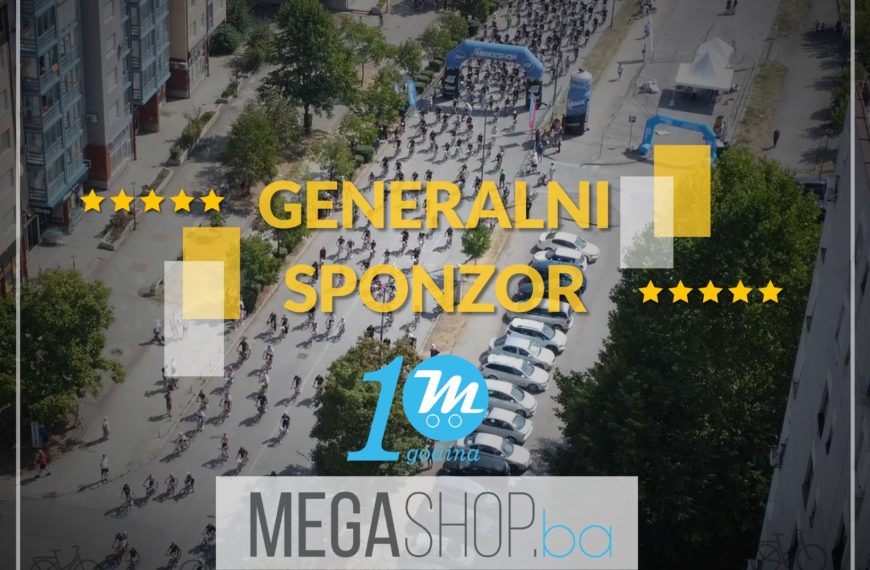 Megashop.ba slavi 10 godina i sponzoriše Tuzlansku Biciklijadu 2025