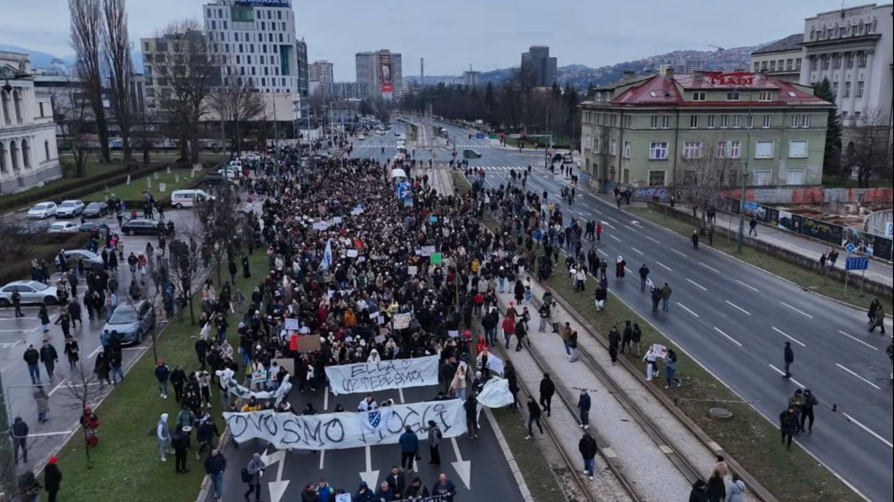 Protest Sarajevo. Avaz