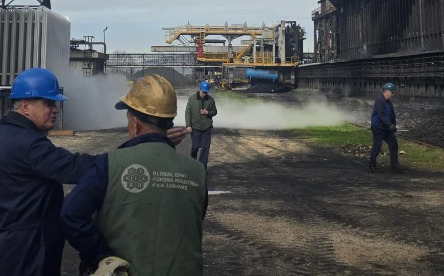 Počelo gašenje koksne baterije u Lukavcu, ispuštanje plinova se odvija pod velikim oprezom