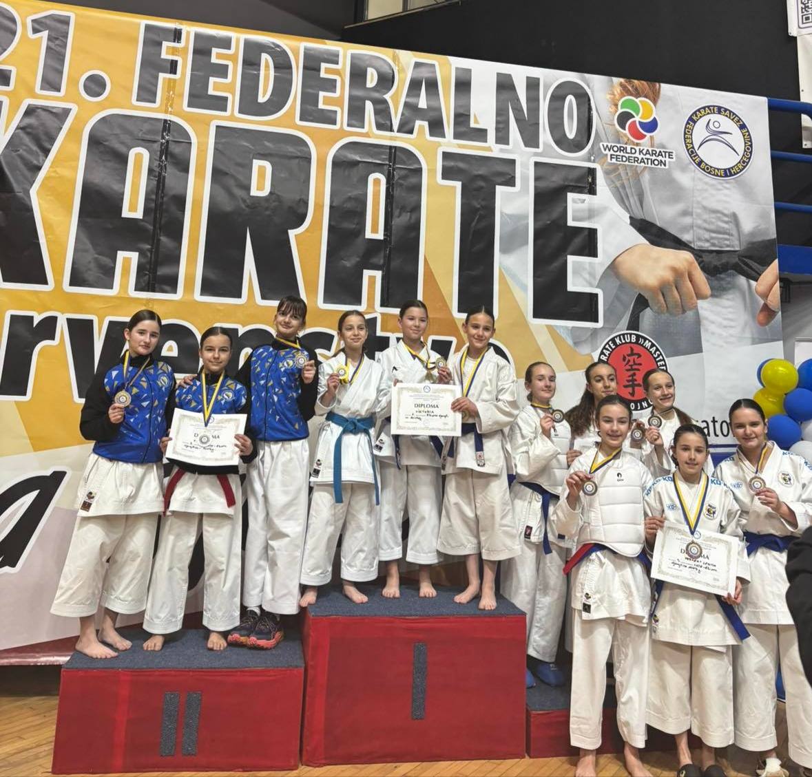 Zlato i dva srebra za mlade karatiste iz Srebrenika