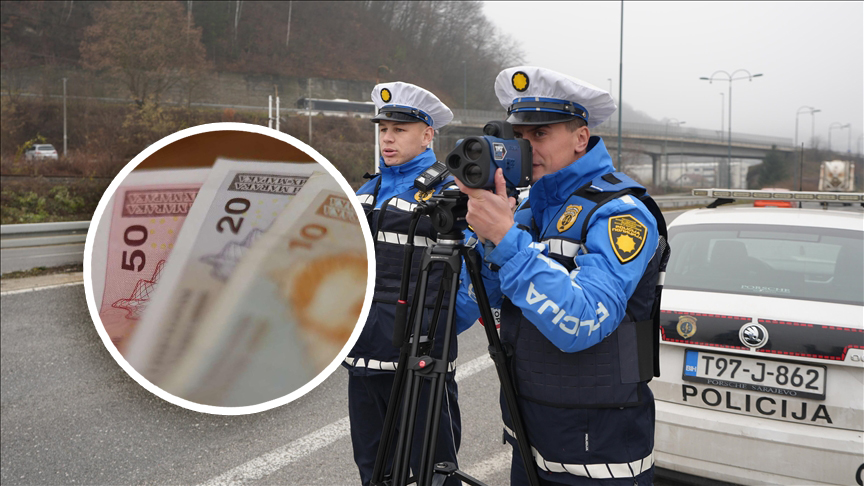 Dao policajcu 20 KM da mu ne piše kaznu, pa završio s kaznom od 1.500 KM