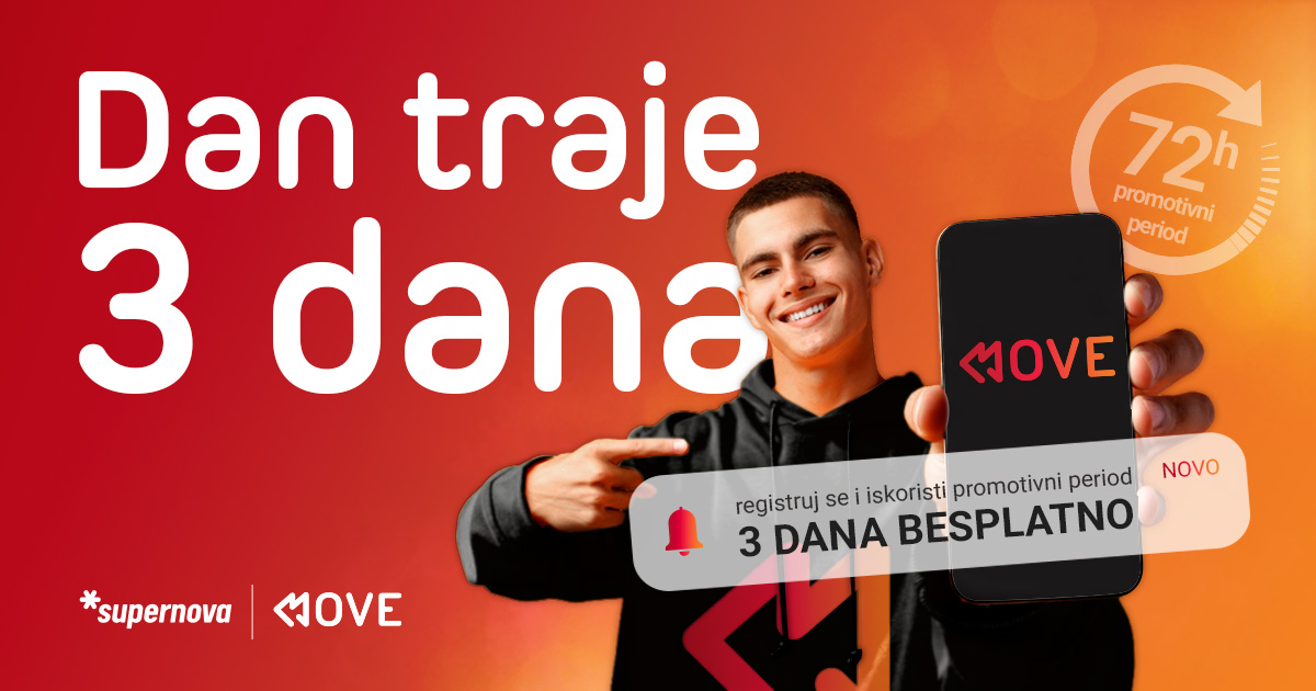 Evo kako da probate MOVE aplikaciju besplatno!