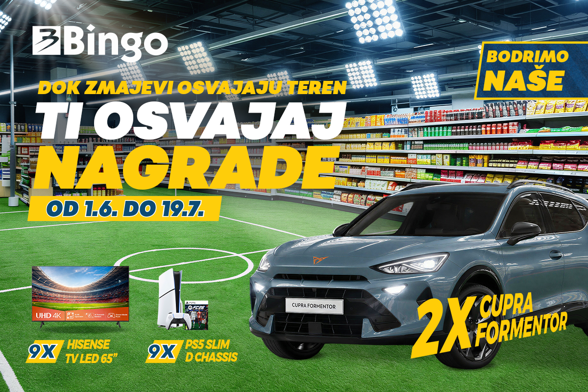 Bingo je pokrenuo veliku nagradnu igru „Bodrimo naše”