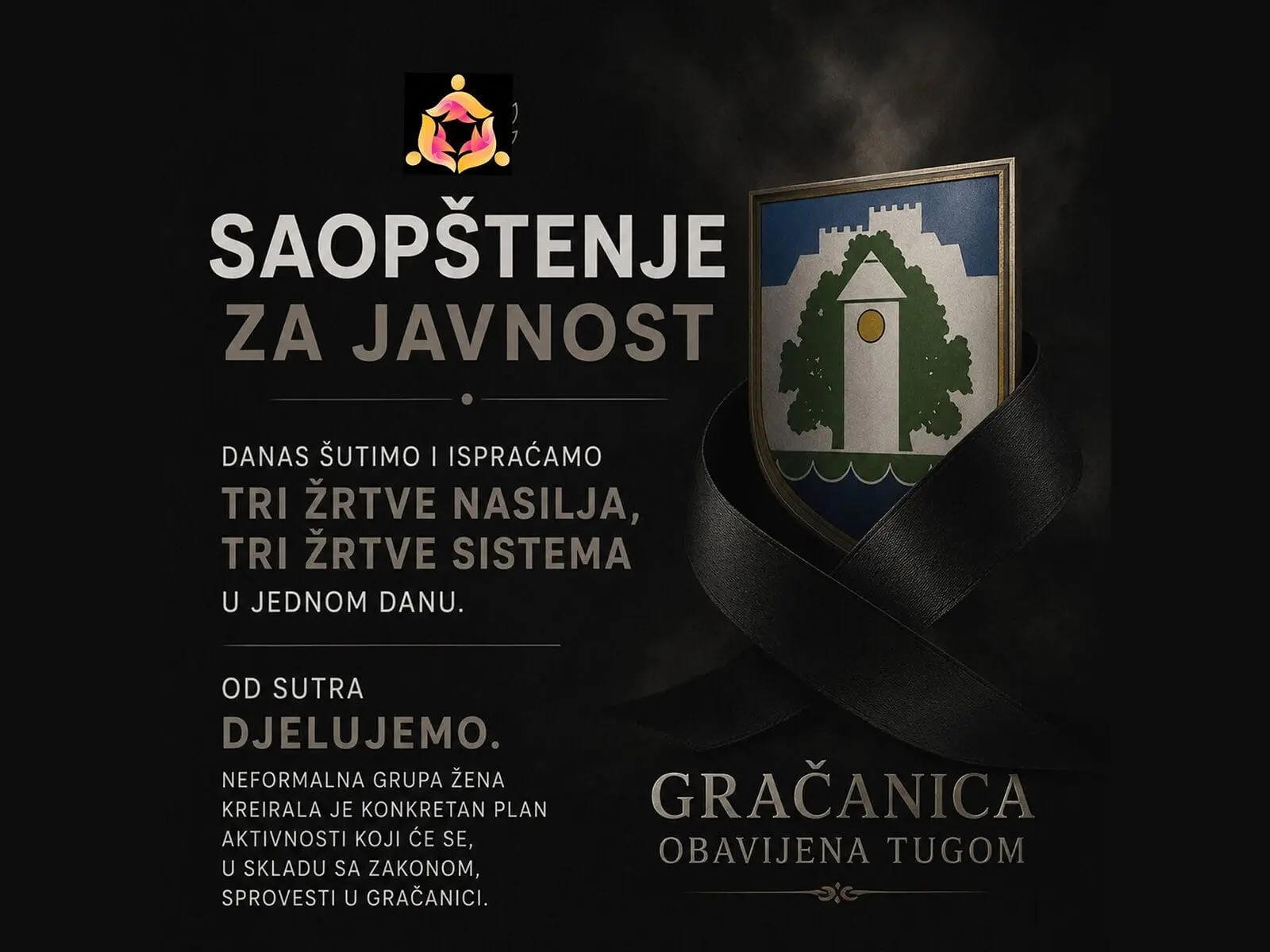 Neformalna lobi grupa žena Gračanica: Danas šutimo i odajemo počast žrtvama, sutra tražimo odgovore