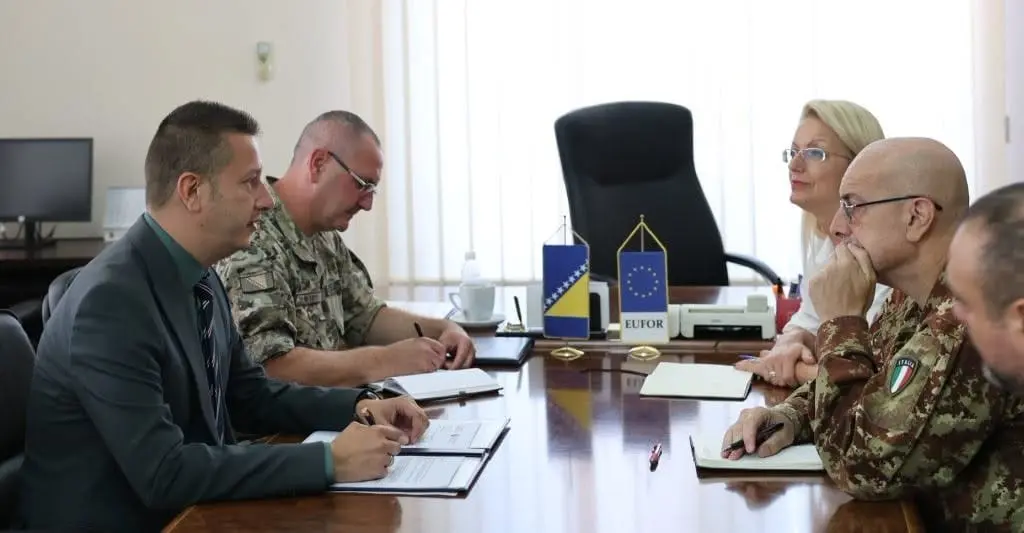 Goganović sa komandantom EUFOR-a: Bezbjednosna situacija u BiH stabilna