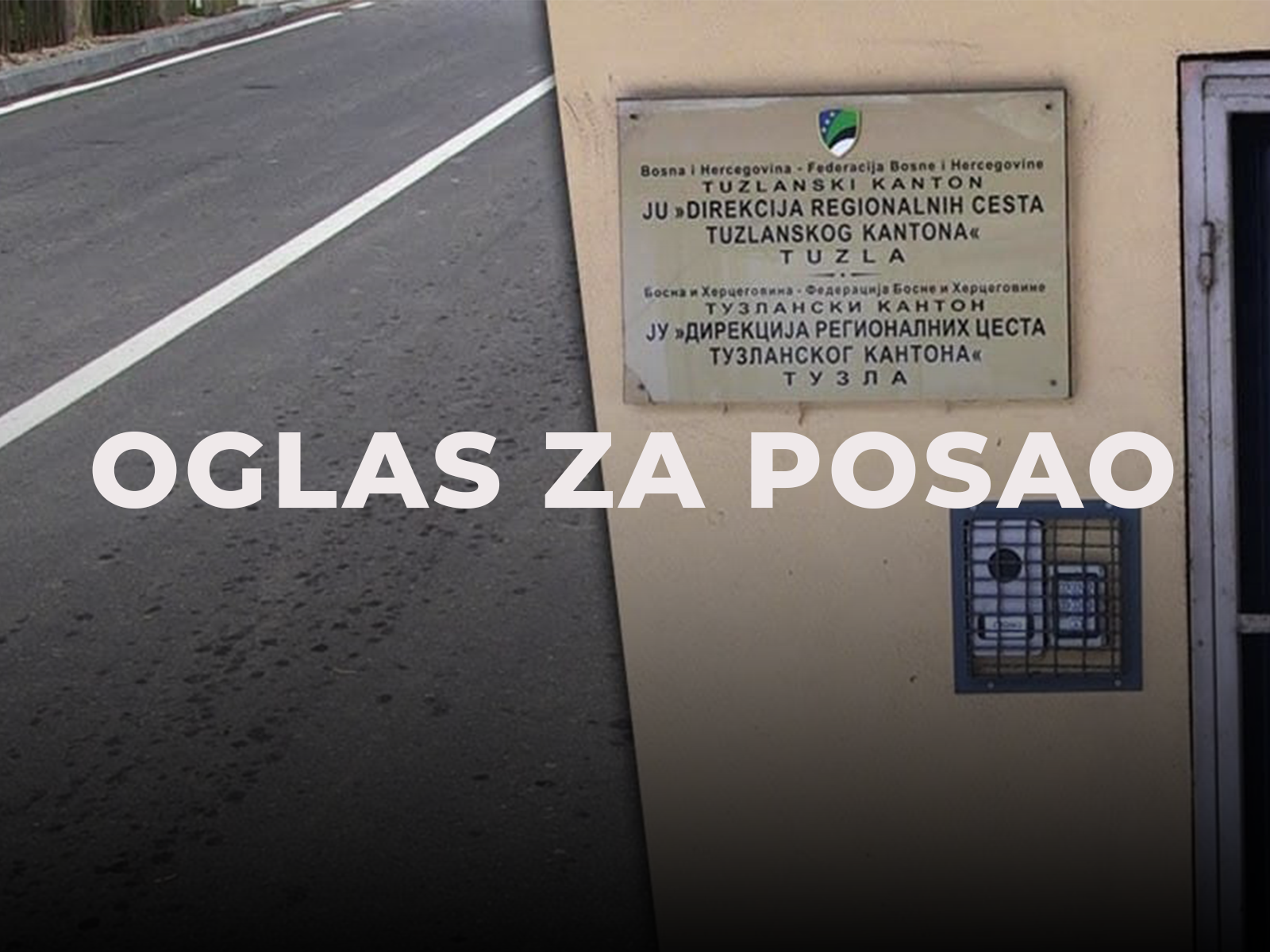 Direkcija regionalnih cesta TK zapošljava na neodređeno vrijeme