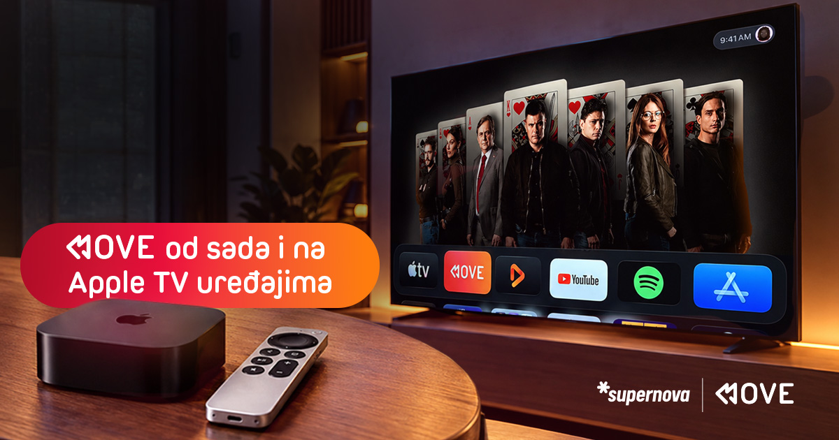 MOVE aplikacija od sada dostupna i na Apple TV uređajima